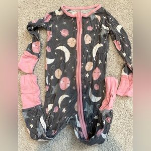 Little Sleepies Pink Moon Zippy